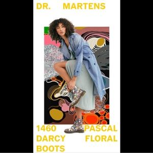 **DR. MARTENS** 1460 Pascal Darcy Floral Boots, Size US 8, ~worn one time~